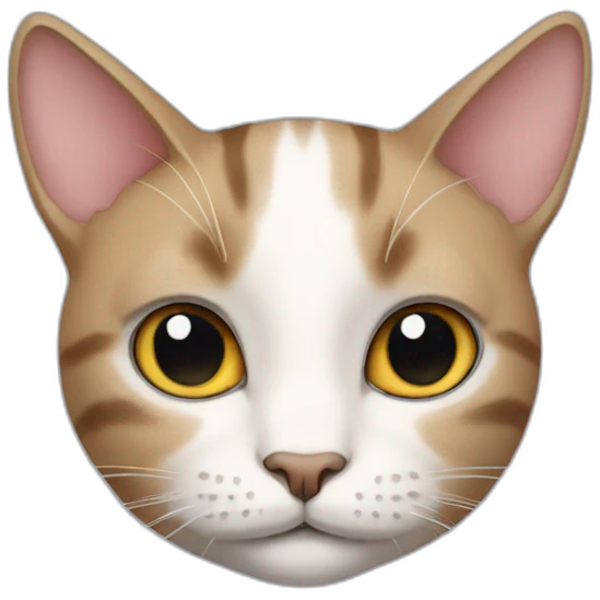Cat with no ears emoji