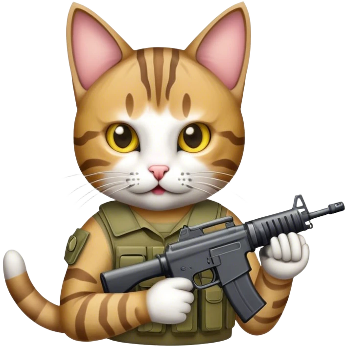 Cat playing codm emoji