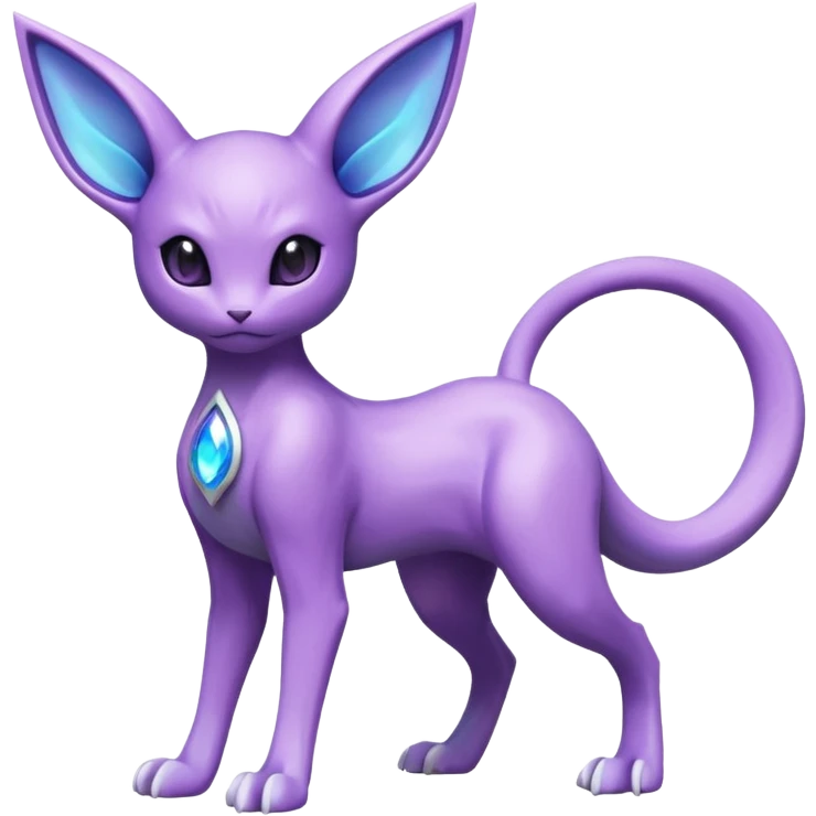 Mewtwo-Lunala-Espeon-Fakémon-hybrid-creature (full body)  emoji