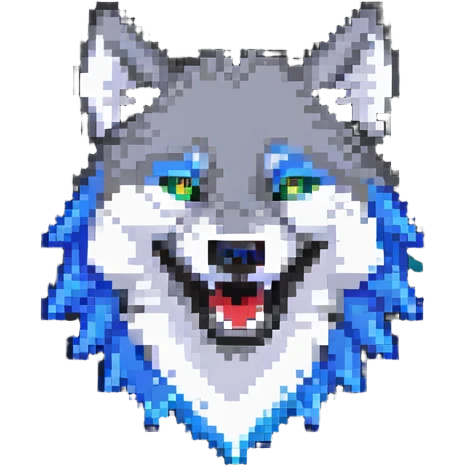 happy wolf emoji