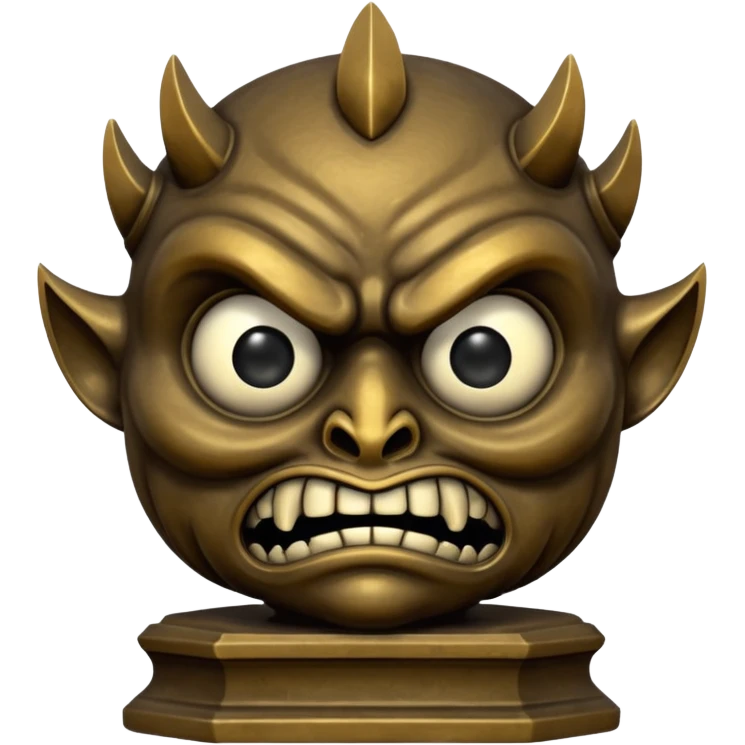 Evil Oscar full length statute   emoji