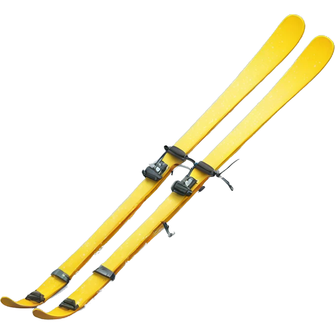 skis with ski poles in snow emoji
