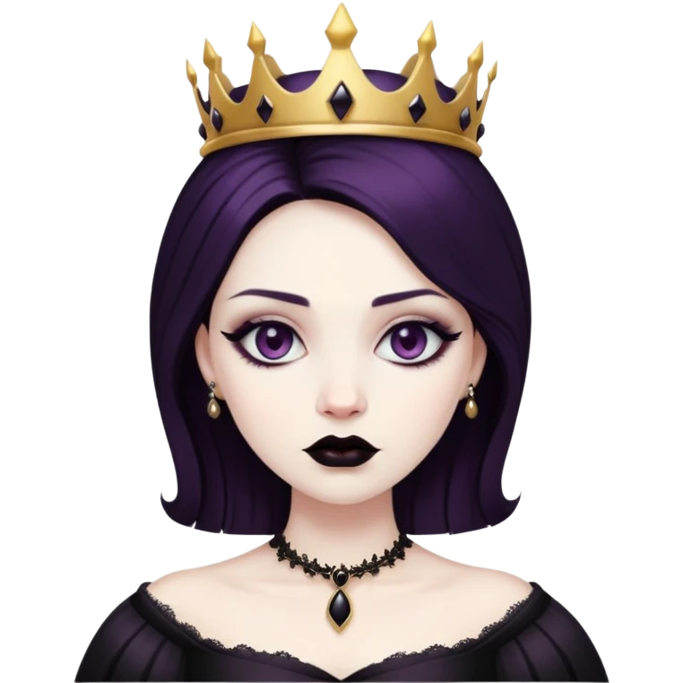 Gothic queen emoji