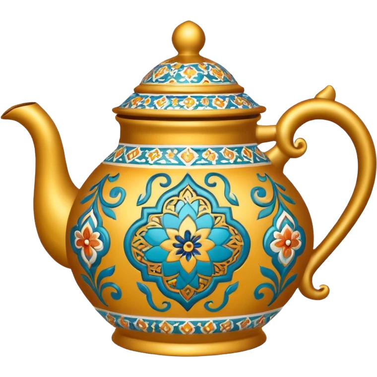 moroccan style ornamented teapot emoji