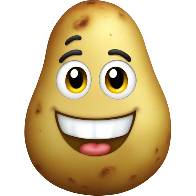 Smiling potato emoji