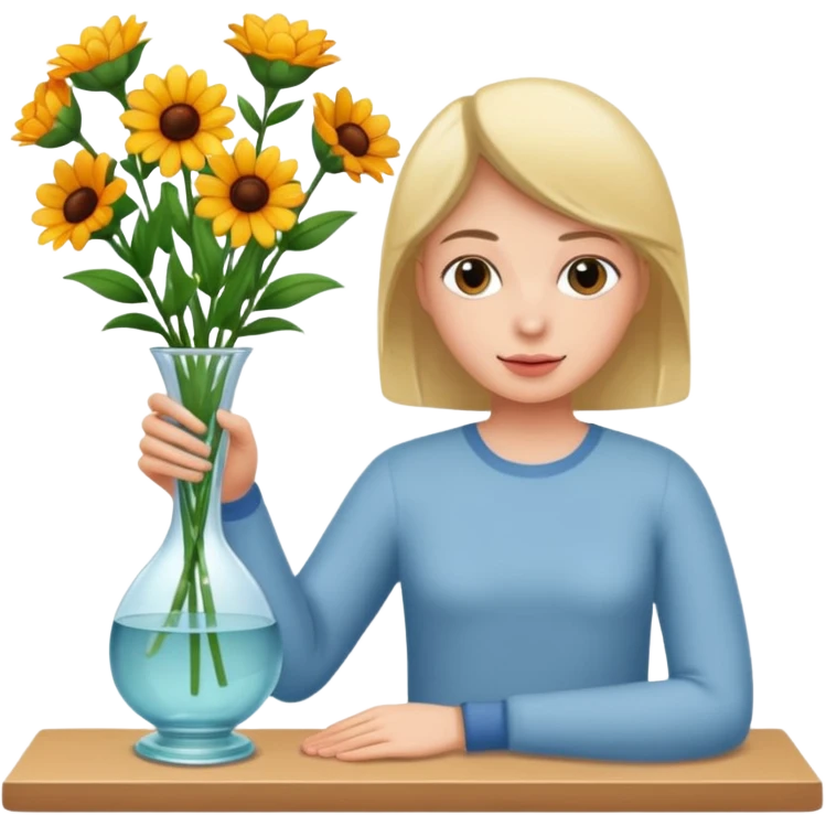 tirar as flores deste vaso emoji