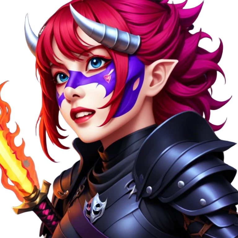 Demon-Horned Warrior emoji