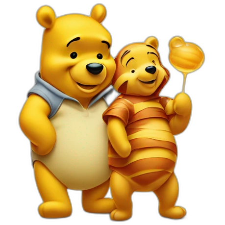 winnie the pooh and honey emoji