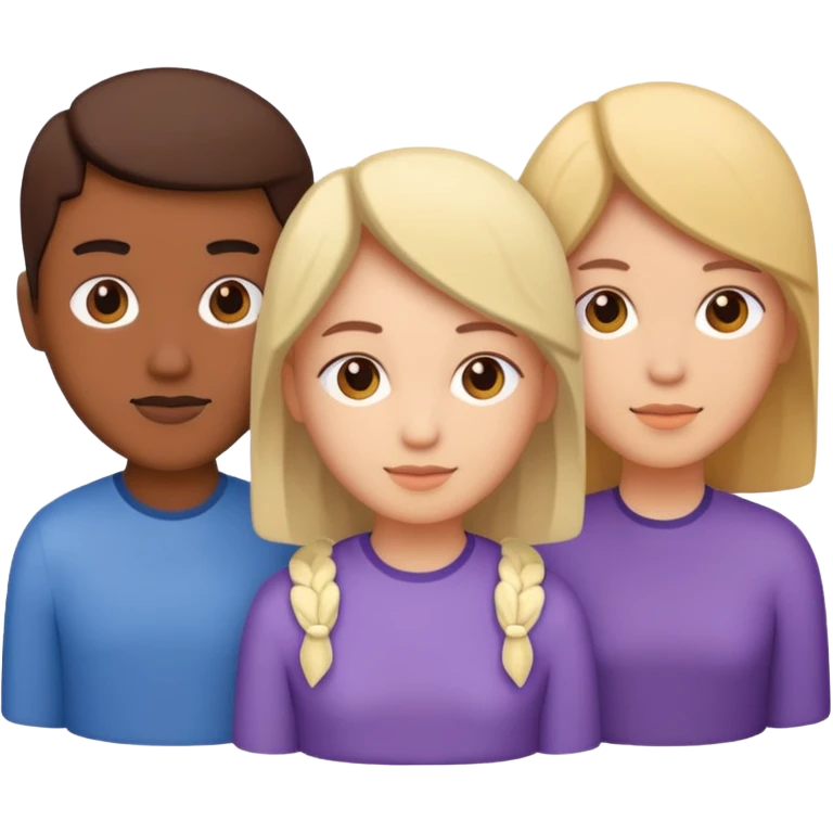 now a icon of three people isometric emoji