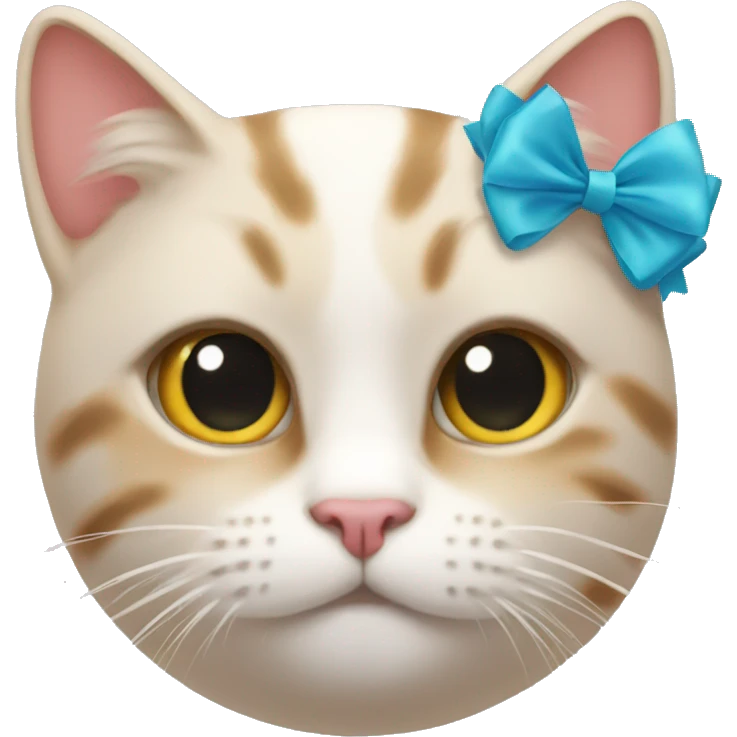 Cat with bow  emoji