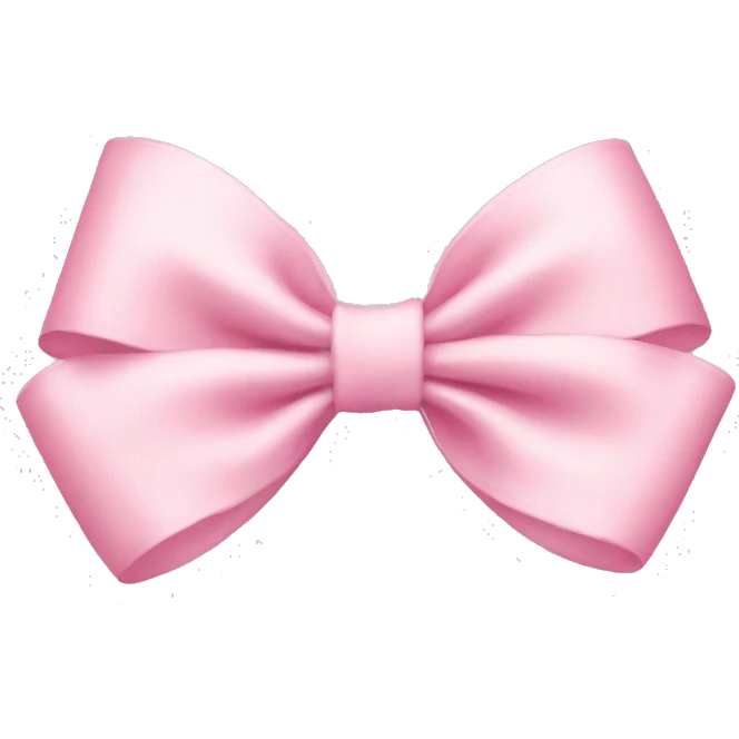 Baby pink bow emoji