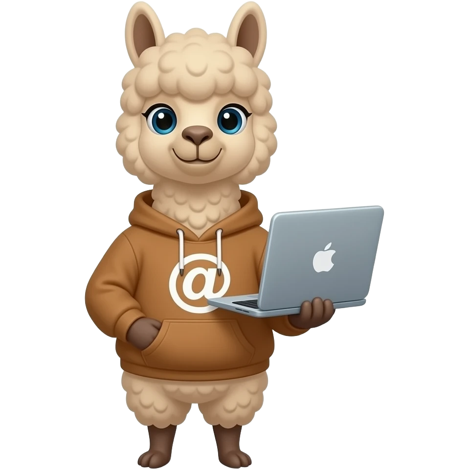 email marketing llama emoji