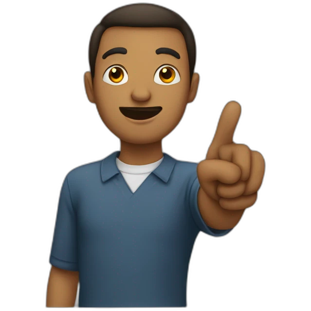 somebody pointing emoji