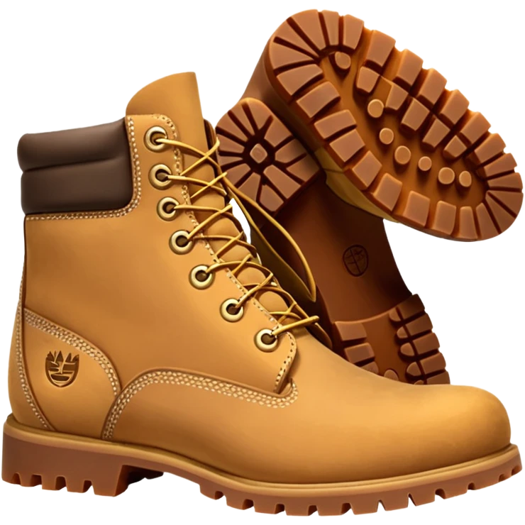 Сделай пару ботинок Timberland в классической расцветке emoji