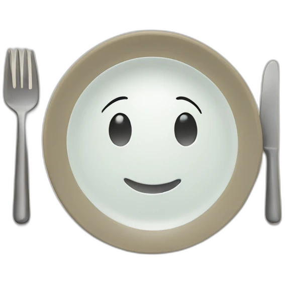 cute plate with a key hole emoji