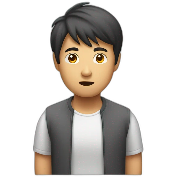 asian guy shrugging emoji