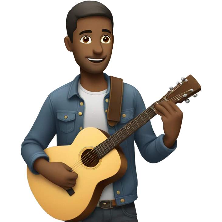 Man with guitar emoji