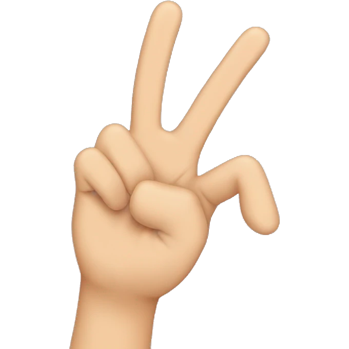 Make a handsign that looks like the hand sign of a domai expansion emoji
