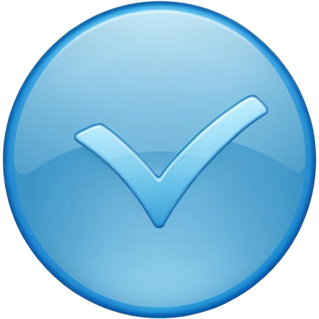 Verified check mark In blue circle emoji