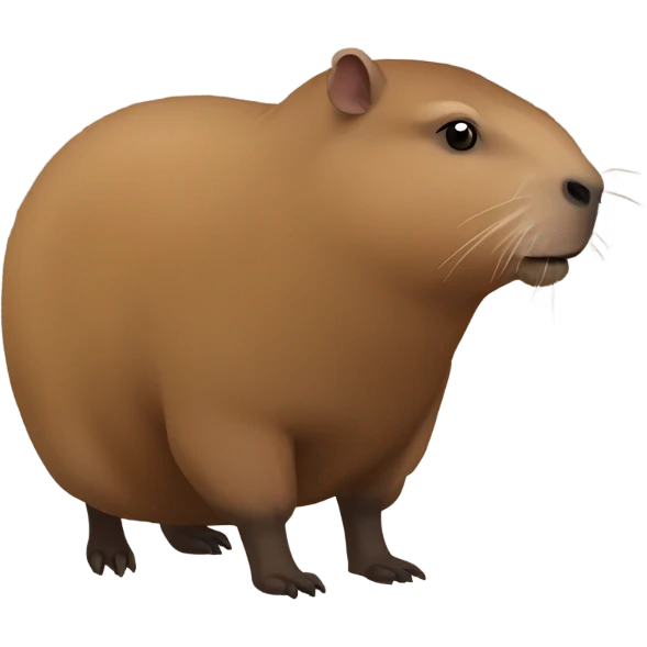 Fat Capybara  emoji