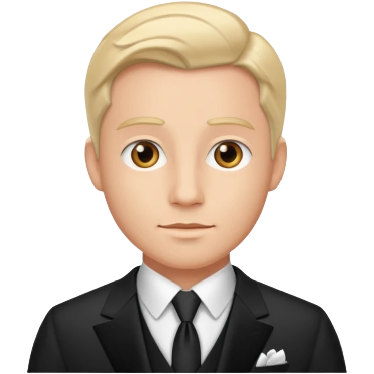 traje de gala primer plano hombre emoji