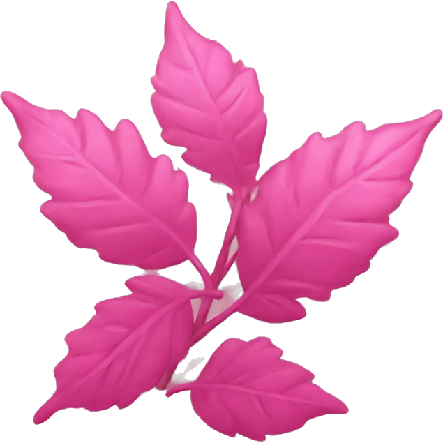 pink leafs emoji