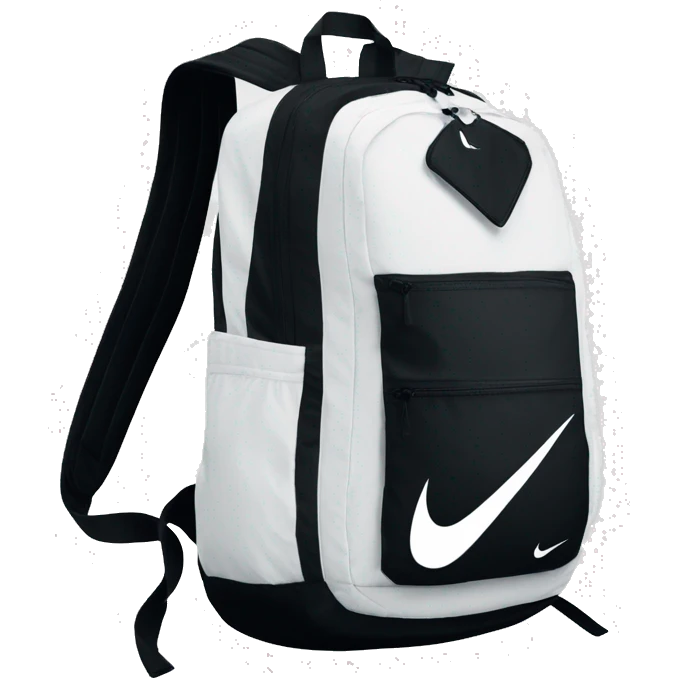 Nike bookpack black white Nike emoji