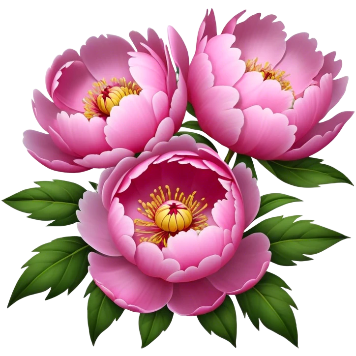 beautiful flowers pion emoji