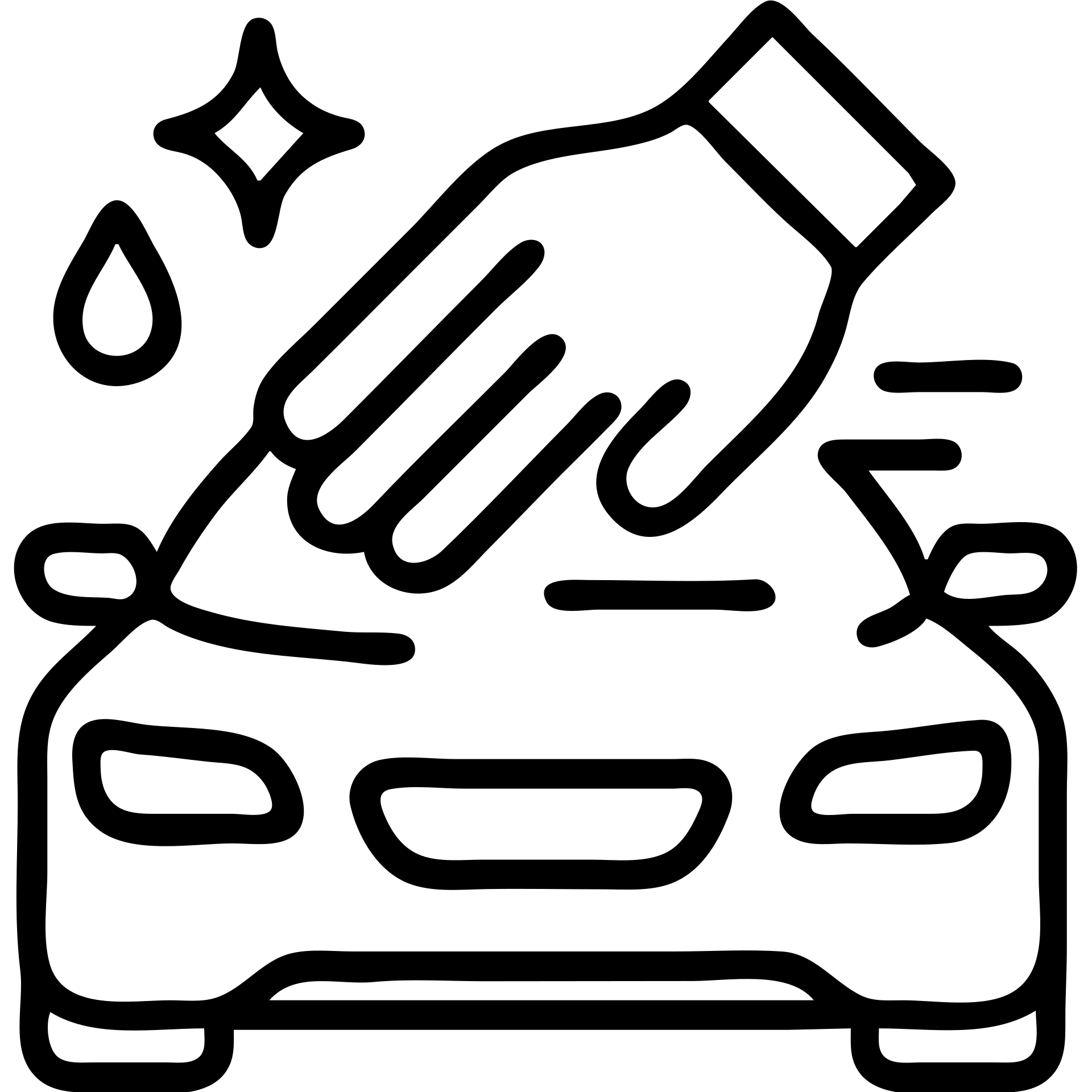 outlined icon of a gloved hand wearing a black glove on the hood of a luxury car, drops or sparkles, black as main color, white or silver accents, soft motion lines for cleaning, minimal and modern emoji