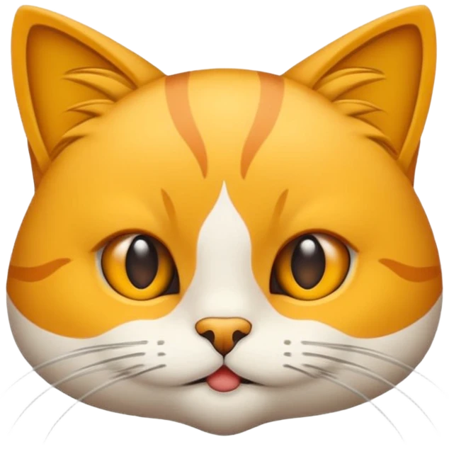 Tüylü beyaz Kedi emoji