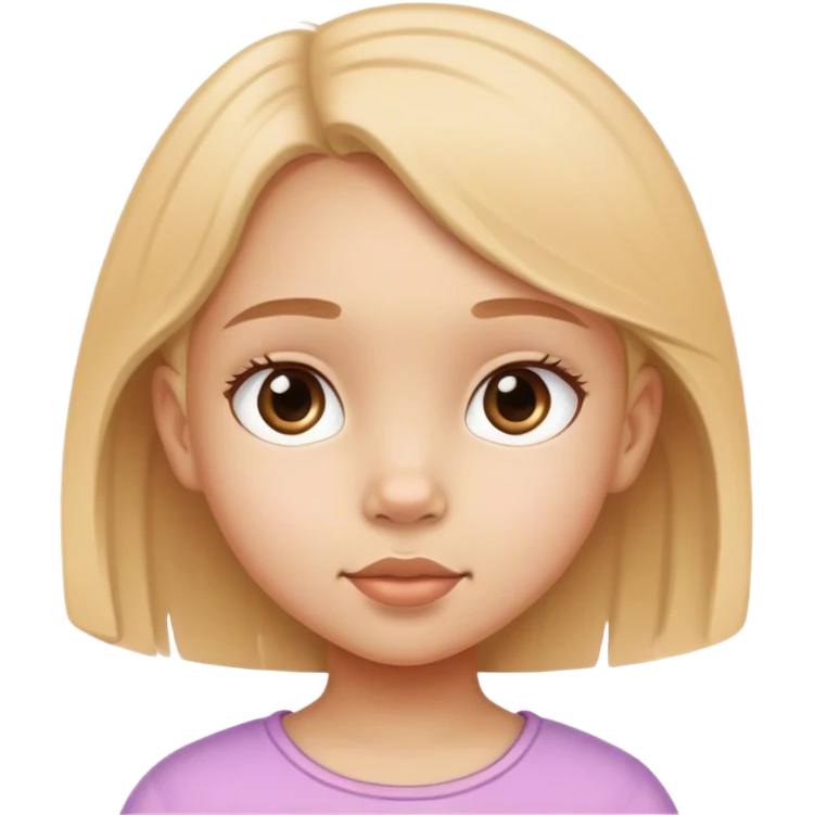маленькая девочка, нарисованная простым карандашом emoji