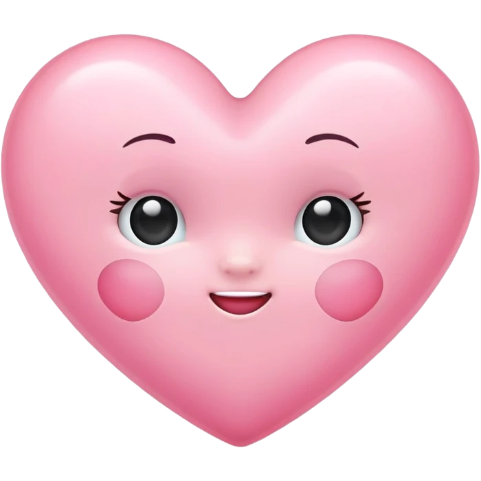 Baby pink heart emoji