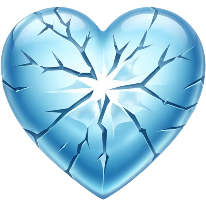 Frozen heart emoji