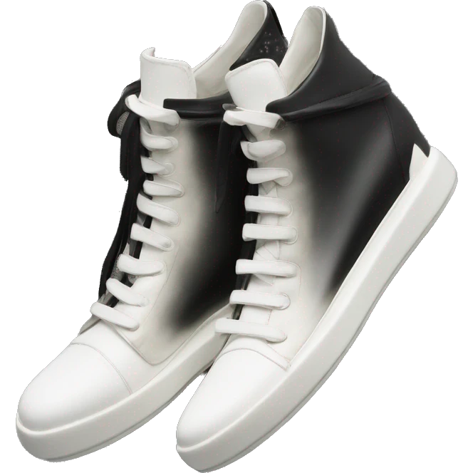 Rick owens geobasket sneaker black emoji
