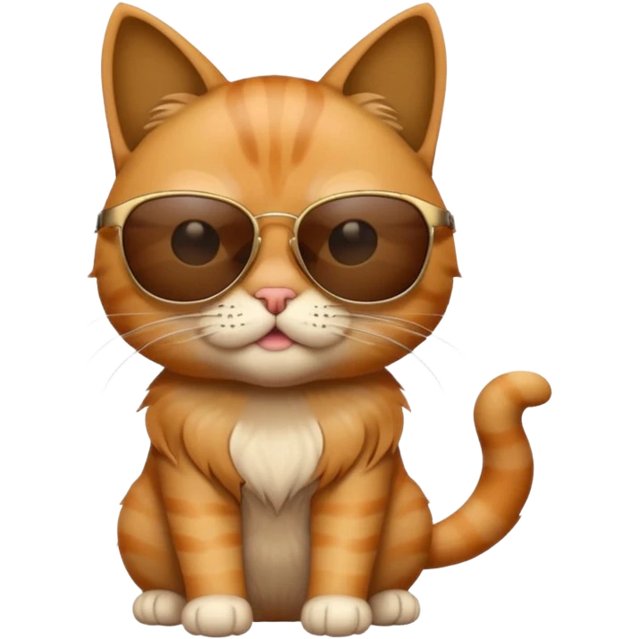 Cat wearing sunglasses emoji