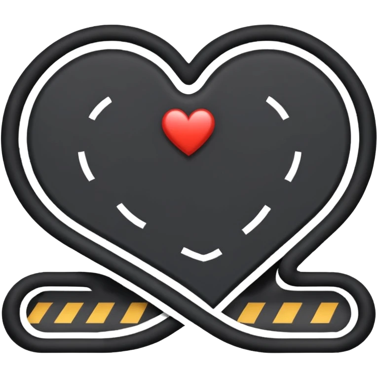 heart-shaped road emoji
