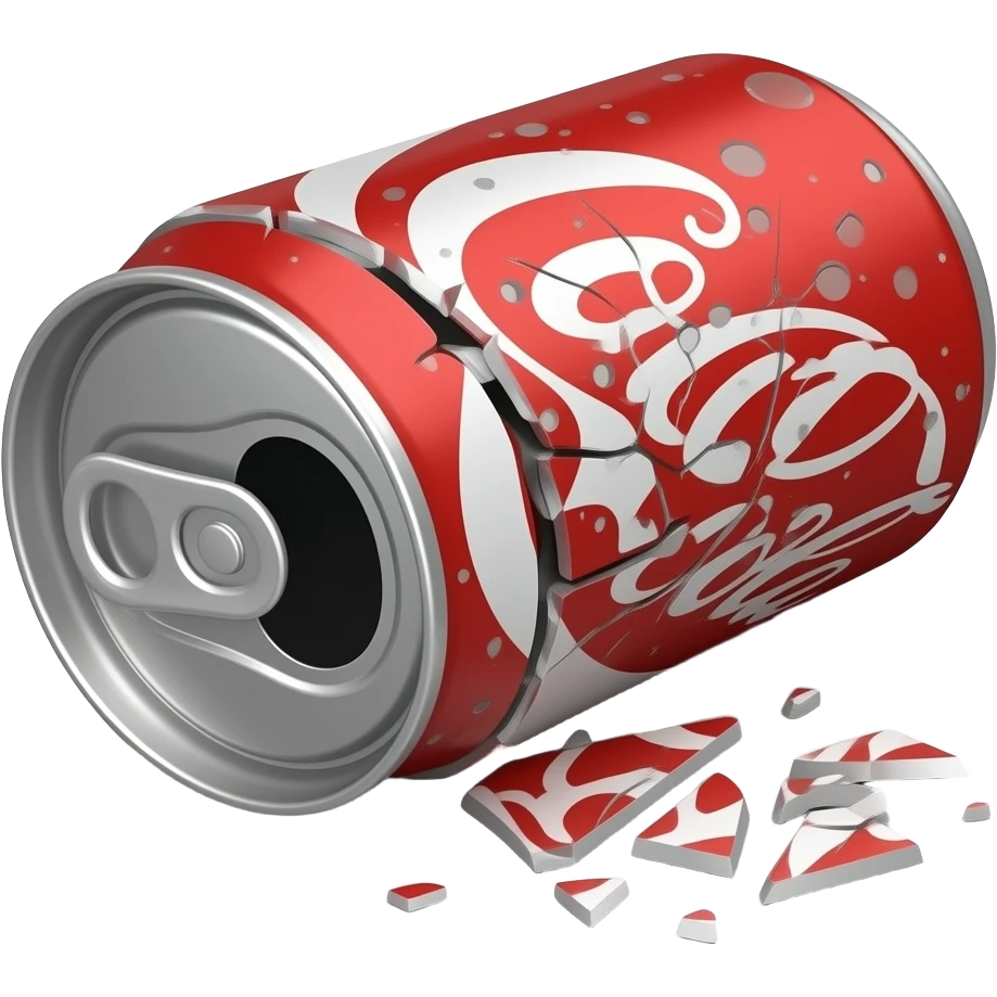 Half Smashed Soda Can emoji