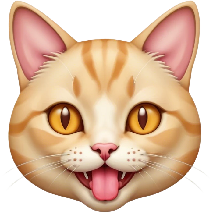 Cat with tounge out emoji