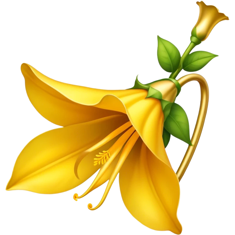 golden trumpet flower emoji