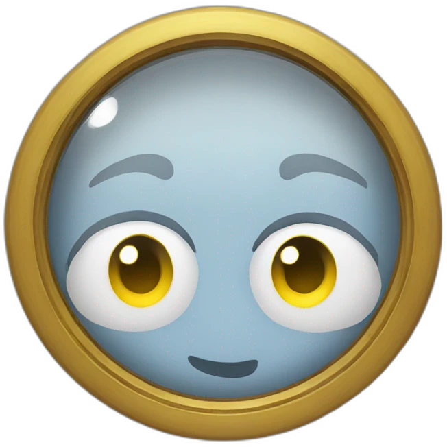 looking glass emoji