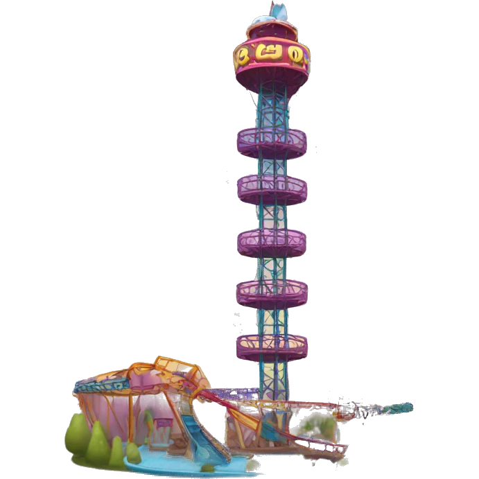 Drop tower amusement park  emoji