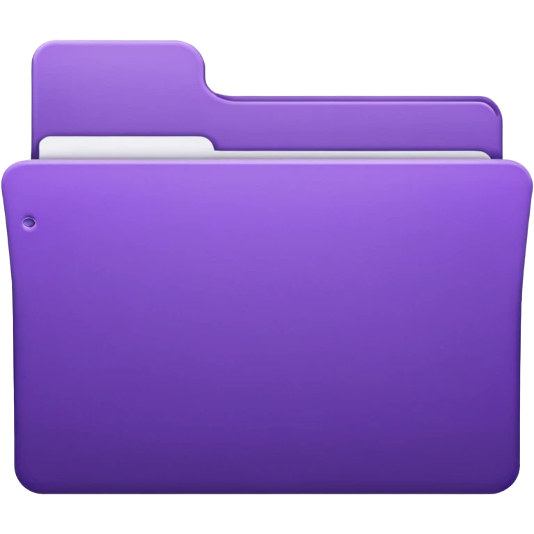 purple empty closed folder emoji