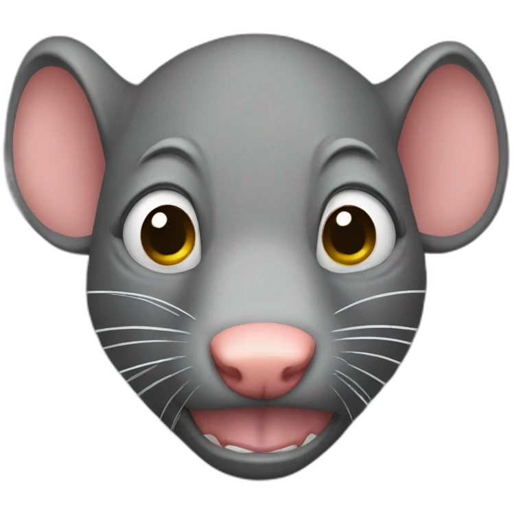 triggered rat face emoji