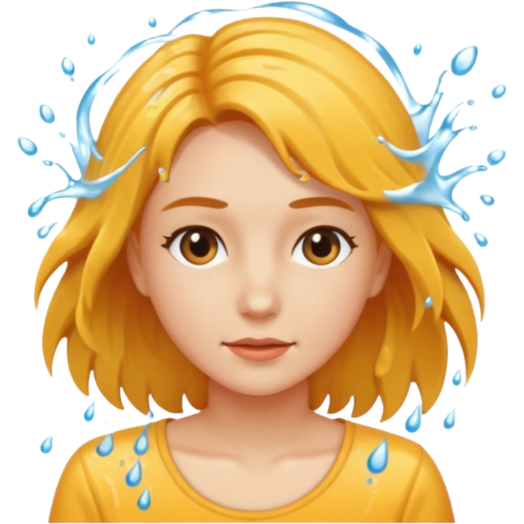 Woman splashing emoji