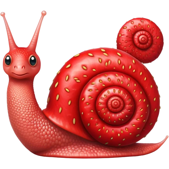 Strawberry snail emoji