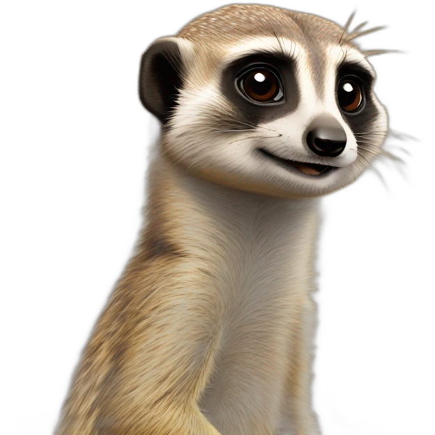 Meerkat does hello emoji