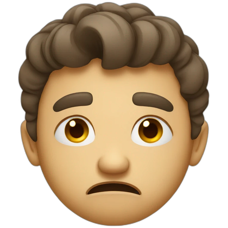 displeased face emoji