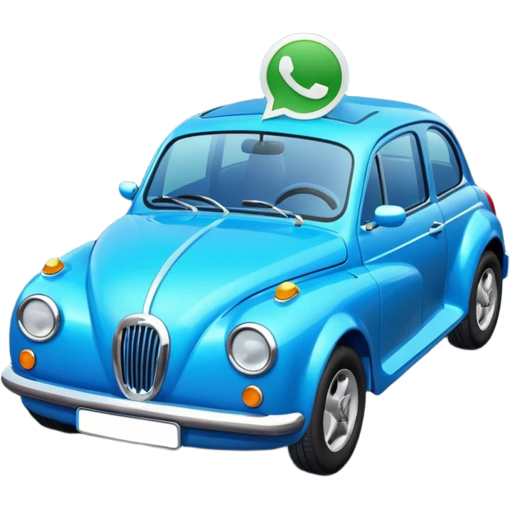 Coche de whatsapp emoji