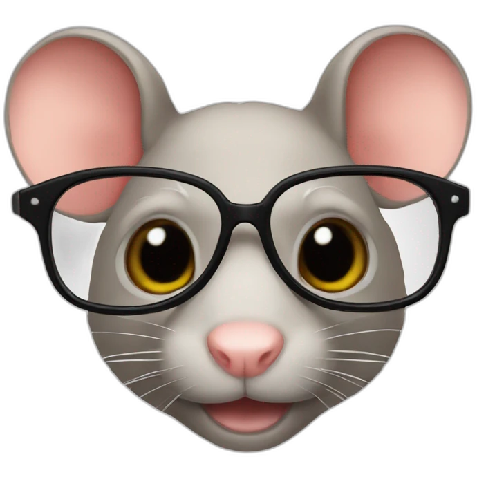 Rat lunettes de soleil emoji
