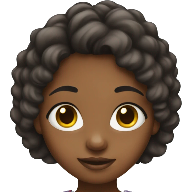 African american girl emoji